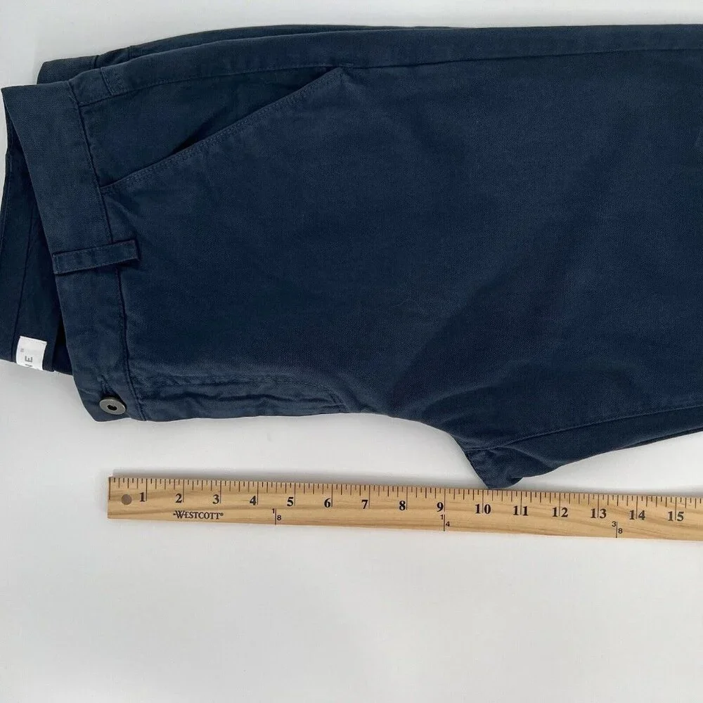 Everlane Mens Chino Pant Size 32 Navy Cotton Straight Leg Cotton Uniform Preppy